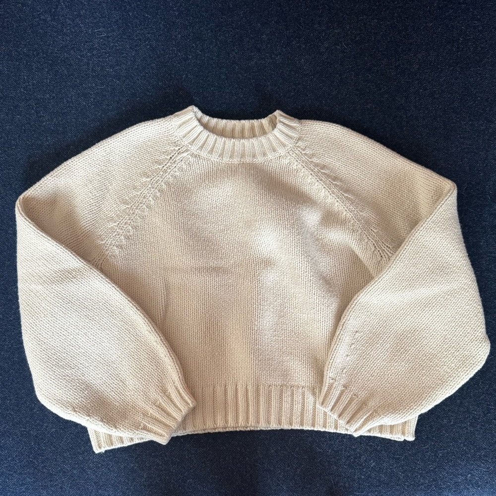 GAP Cream Crew Neck Sweater